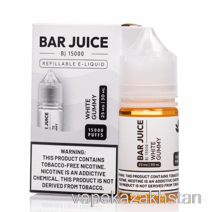 Vape Kazakhstan White Gummy - Bar Juice Salts - 30mL 25mg